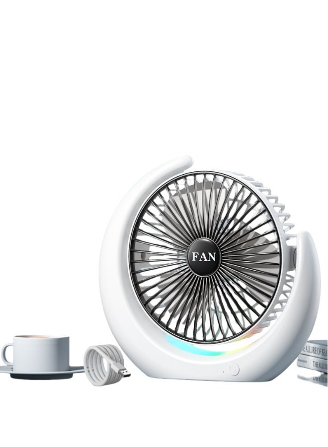 Nariele New USB Colorful Racing Light Fan