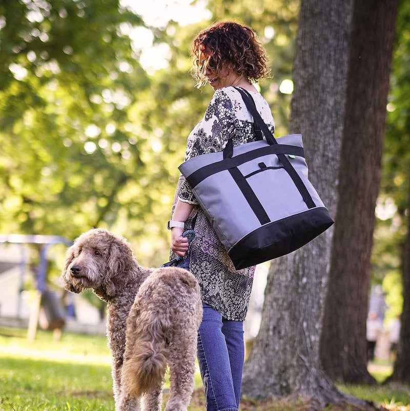 Creative Green Life Jumbo Insulated Cooler Bag (Charcoal) with HD Thermal Insulation - Premium, Collapsible Soft Cooler Makes a Perfect Insulated Grocery Bag, Food Delivery Bag, Travel Bag, Beach or Picnic Bags - Image 2
