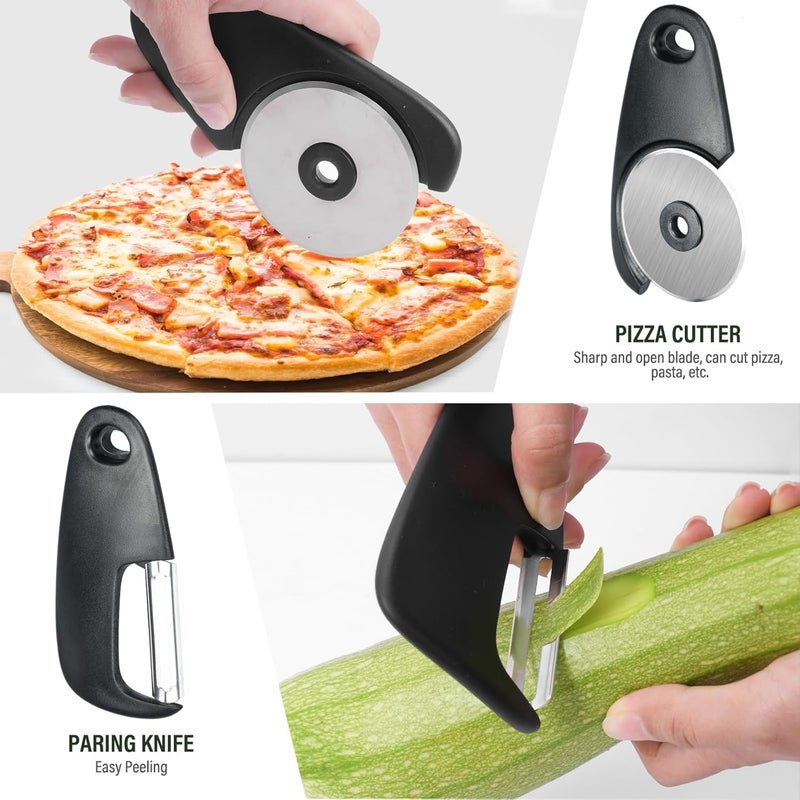 KEYOZA Kitchen Gadgets 6 Piece Set Space Saving Kitchen Utensils Cooking Tools for Small Kitchen Stainless Steel Accessories for RV Inside Camper Kitchen Gadgets Gifts Essentials Dishwasher Safe - Image 2