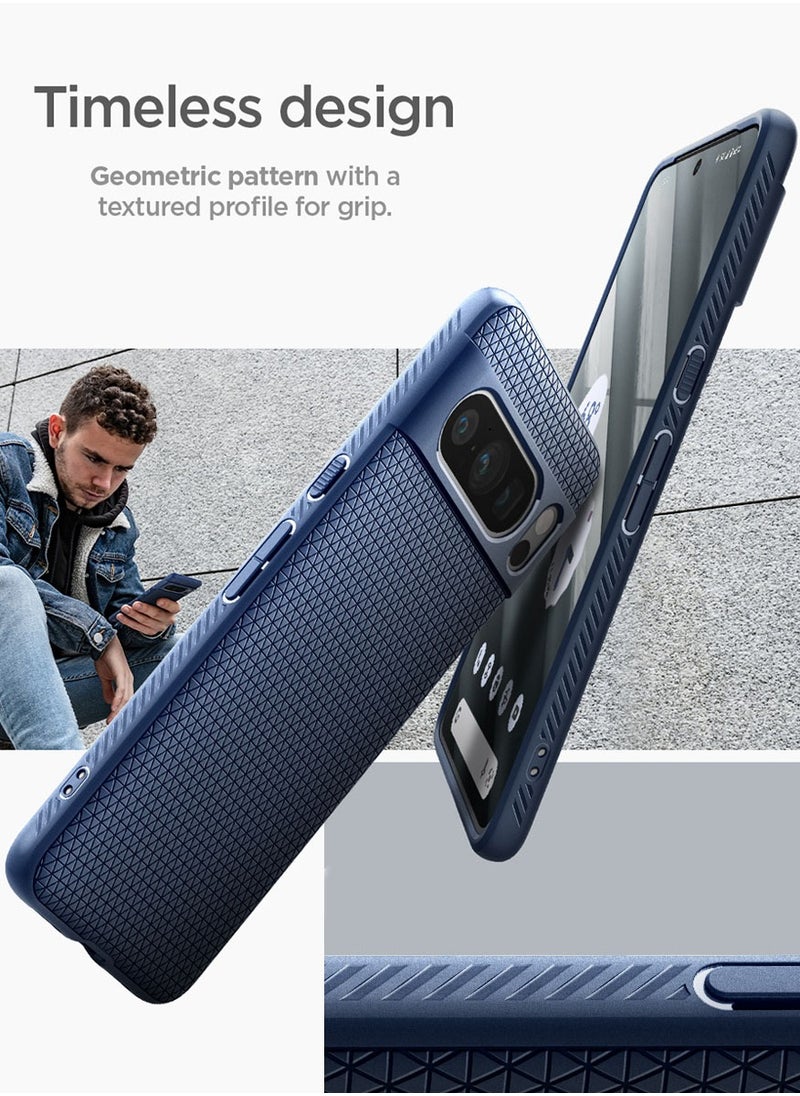 Spigen غطاء حماية Liquid Air لهاتف Google Pixel 8 Pro - أزرق داكن  - Image 3