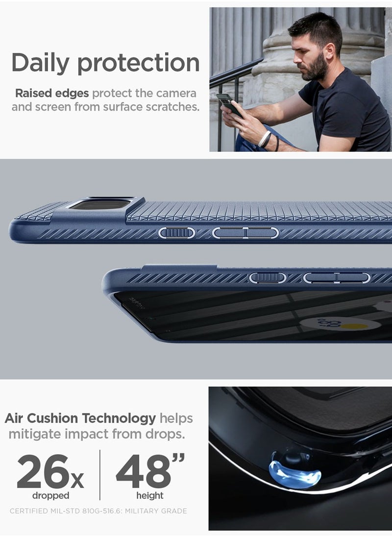 Spigen غطاء حماية Liquid Air لهاتف Google Pixel 8 Pro - أزرق داكن  - Image 4