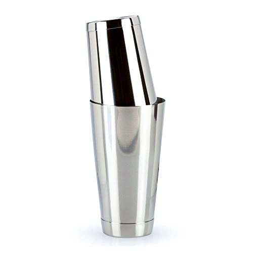 Dynore Stainless Steel Mixing Boston Cocktail Shaker, Professional Bartender Shaker Kit Weighted 840/540 ml Each - Set of 2 - Image 1