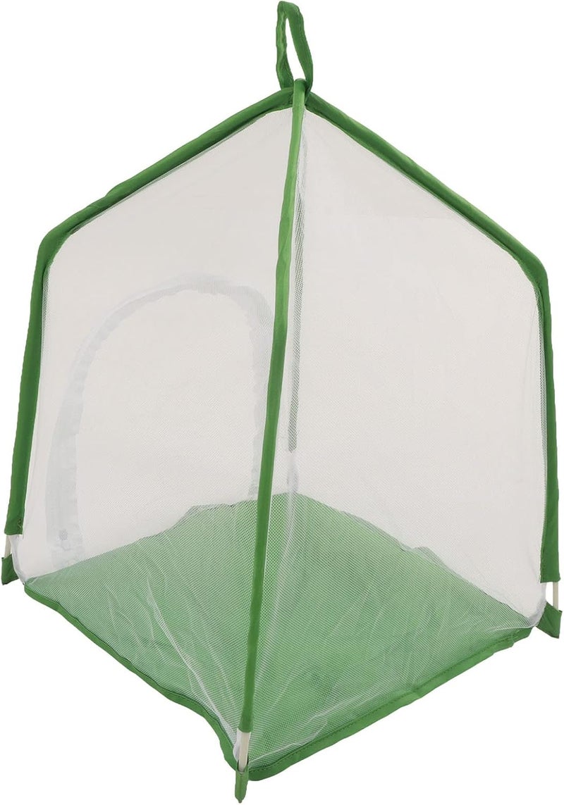 GLOGLOW Observation Cage Enclosure Mesh Terrarium with Fine Transparent Polyester Mesh Side Zipper Door for Small Mantises Butterflies Ornamental Plants - Image 4