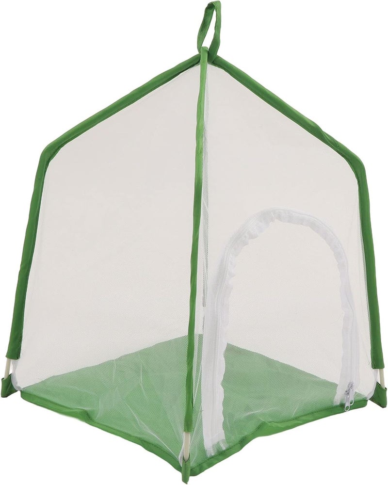 GLOGLOW Observation Cage Enclosure Mesh Terrarium with Fine Transparent Polyester Mesh Side Zipper Door for Small Mantises Butterflies Ornamental Plants - Image 1