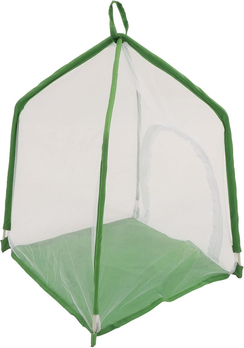 GLOGLOW Observation Cage Enclosure Mesh Terrarium with Fine Transparent Polyester Mesh Side Zipper Door for Small Mantises Butterflies Ornamental Plants - Image 5