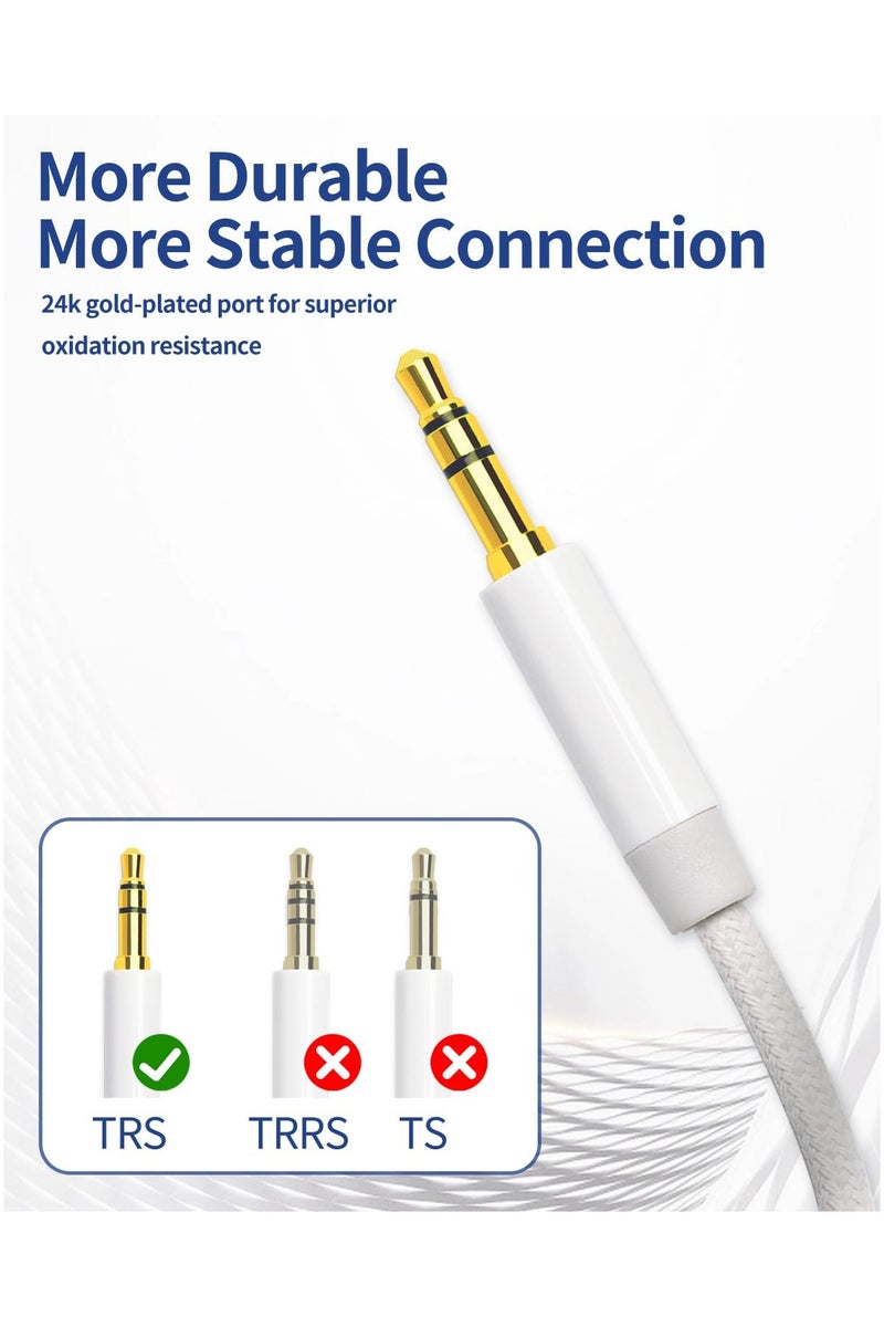 HablTech USB C to 3.5mm Aux Cable for iPhone 16Pro/16Pro Max, Car Aux Cable for Samsung Galaxy S25/S24/S23 Ultra, iPad Pro Air, Pixel 4 - Image 5