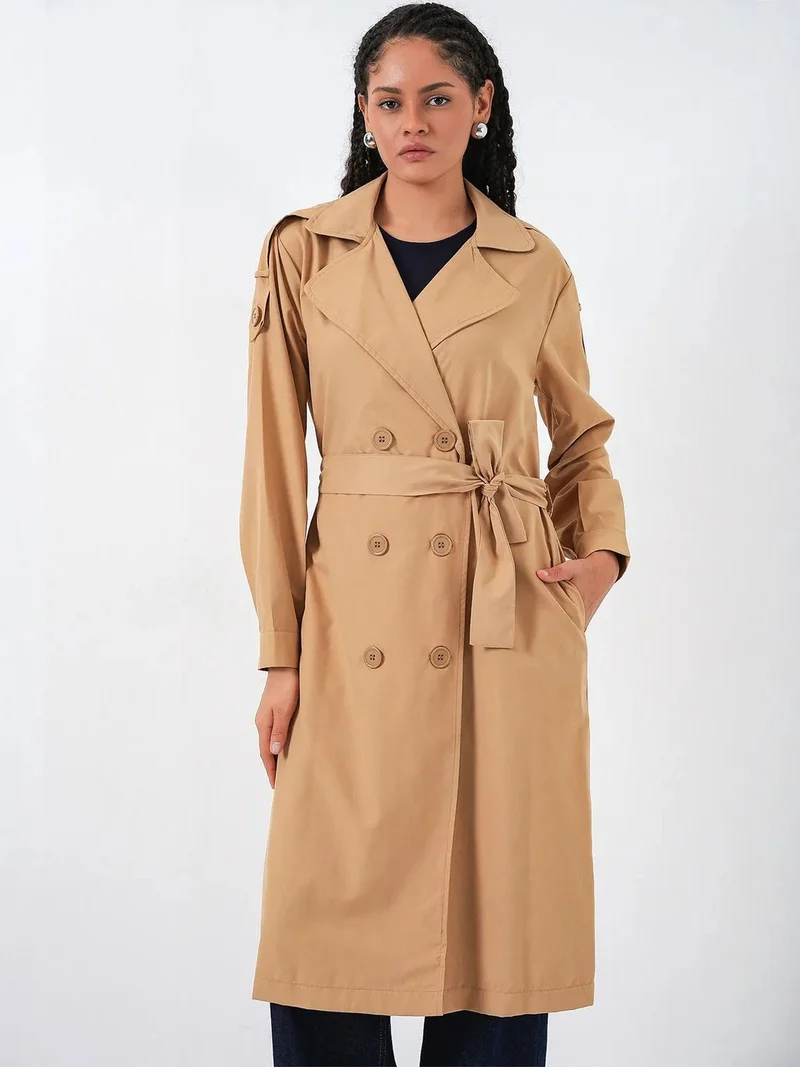 بيغ دارت BDART Long Double Breasted Trench Coat