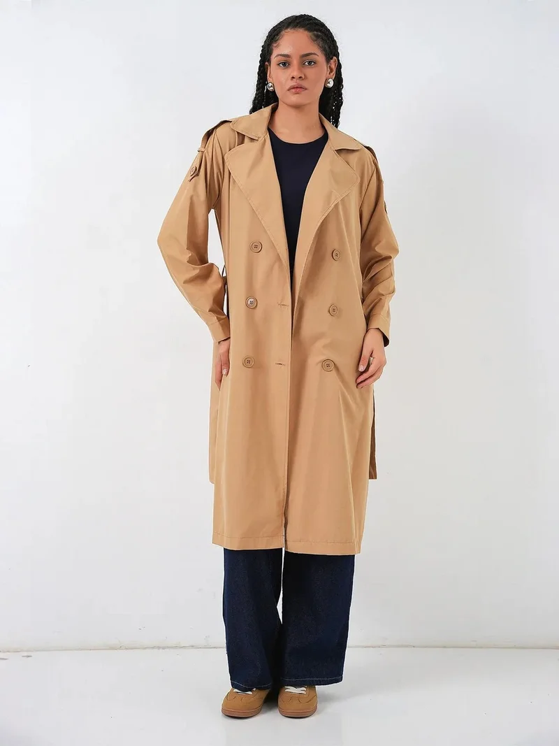 بيغ دارت BDART Long Double Breasted Trench Coat