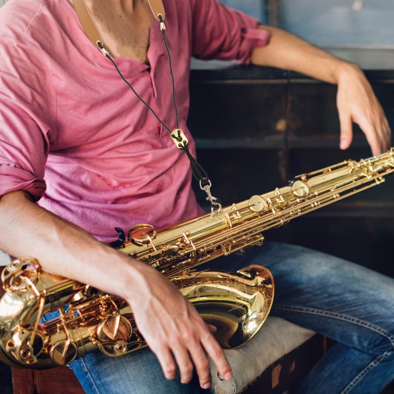 Saxophone Strap Tenor Alto Universal Strap Widened Saxophone Shoulder Strap - Image 1
