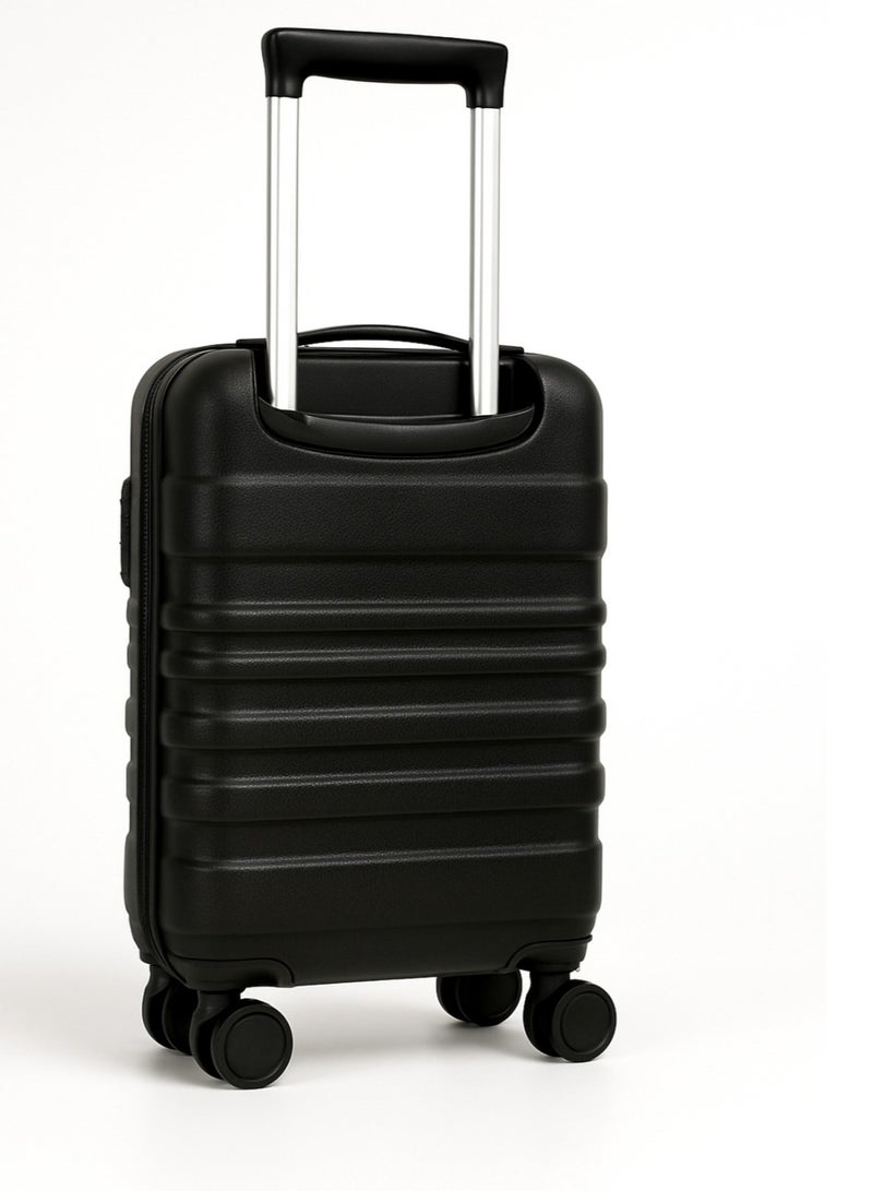 V-Walk حقيبة سفر صغيرة بغطاء صلب خفيف الوزن V-WALK مع 4 عجلات دوارة متينة 20'' - سوداء - Image 3