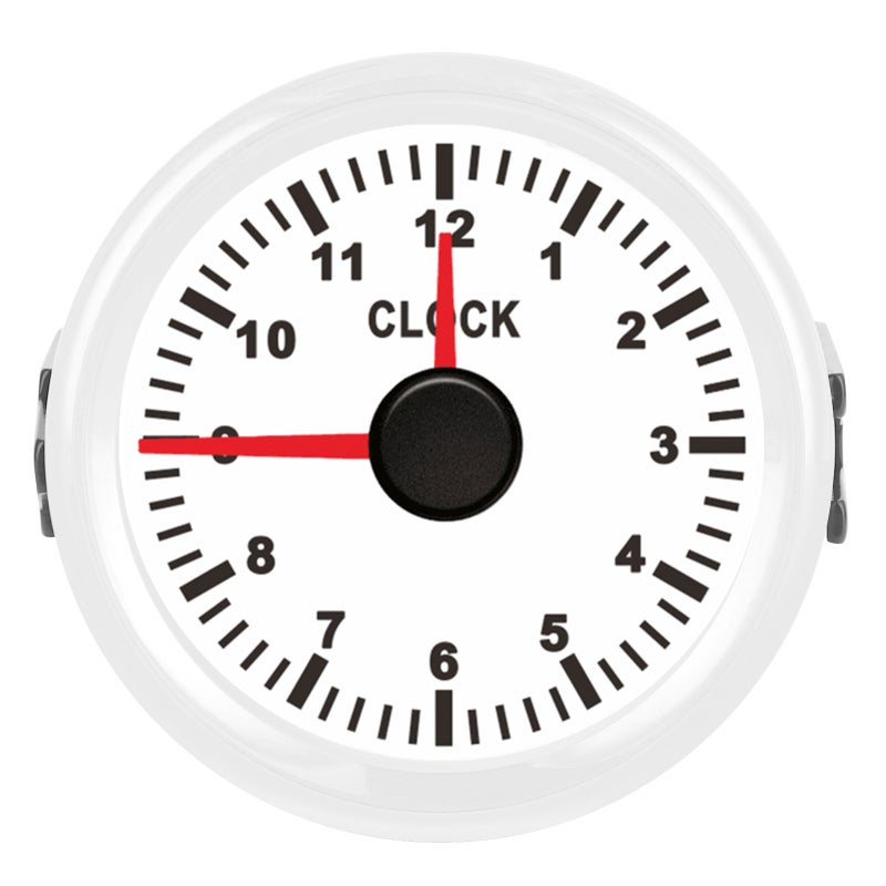2 Inch Engine Hour Meter - 316L Stainless Steel Ring Anti-Fog Curved Glass Ip67 Waterproof Universal Clock Gauge for Marine Boat Motorcycle Rv Automotive Vehicles - Image 2