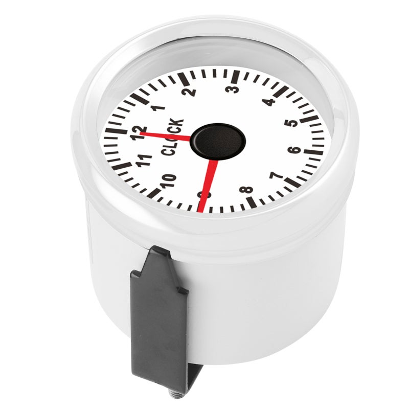 2 Inch Engine Hour Meter - 316L Stainless Steel Ring Anti-Fog Curved Glass Ip67 Waterproof Universal Clock Gauge for Marine Boat Motorcycle Rv Automotive Vehicles - Image 3