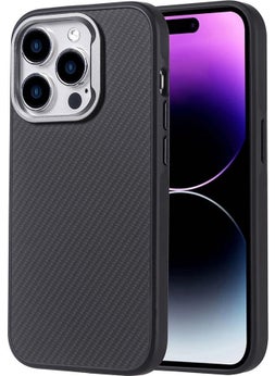 RedClick Apple iPhone 14 Pro Max Case Carbon Fiber 600D Kevlar Troy Cover 