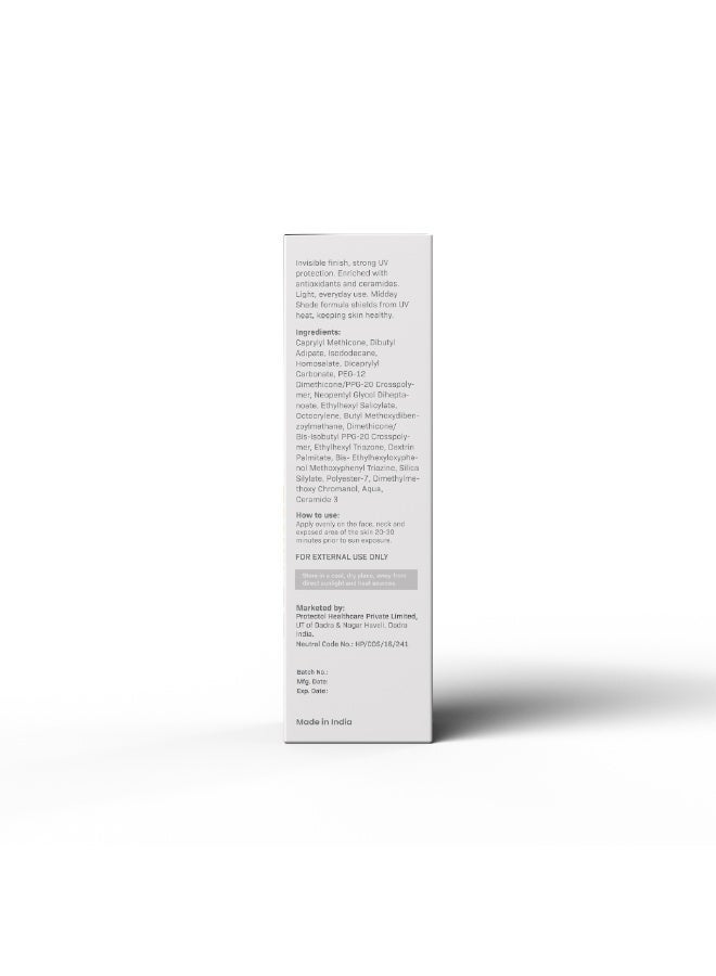 Midday Shade Clear Touch Sunscreen SPF 50+ – 50g | Invisible Finish Sunscreen for Acne-Prone Skin | Broad Spectrum UVA UVB Protection | Lightweight Daily Use - Image 5