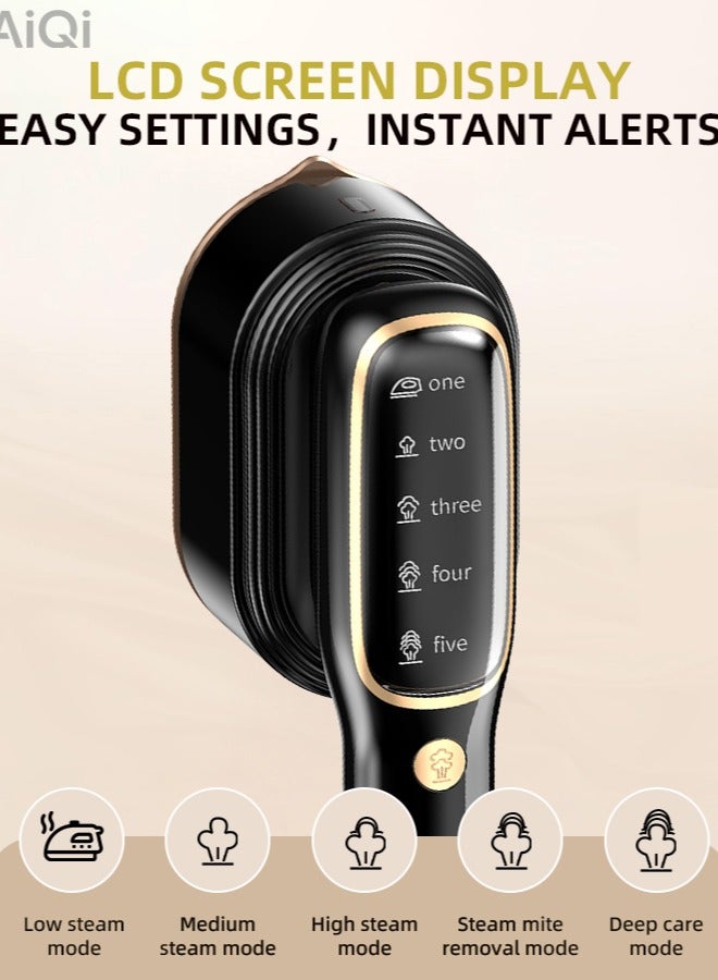 آي كي مكواة بخار يدوية 3 في 1 | تسخين سريع | كوي عمودي وأفقي | محمولة للسفر وإزالة التجاعيد مع تجفيف ومكافحة العث - Image 3