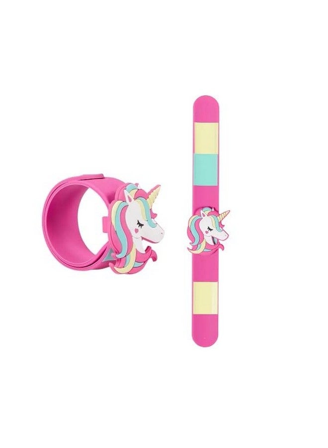 El Regalo 1 PC Slap Band for Kids: Christmas Santa, Elf, Unicorn, Butterfly, Dinosaur, Koala, angel Wing Heart- Gift for Kids on Christmas/Birthday/Return Gift Party Favor (Unicorn Slap Band) - Image 1