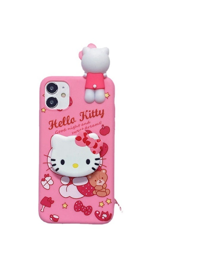 هالو كيتي مرحبا كيتي فون 17 حالة مع موقف والحبل رائعتين دائم واقية ومتعددة الوظائف لتجربة الهاتف الساحرة - Image 3