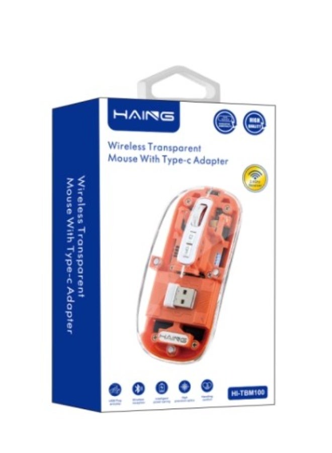 Haing BLUETOOTH Wireless&2.4G Mouse USB& TYPE C - Image 1