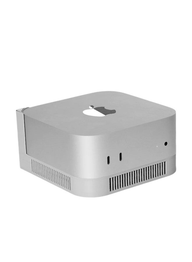 Qiye Qiye Cooling Base Stand, Suitable For Apple Mac Mini M4 Host Case, Foot Support Frame, Creative Accessory For Apple Mini Host M4, Regular Gray Color