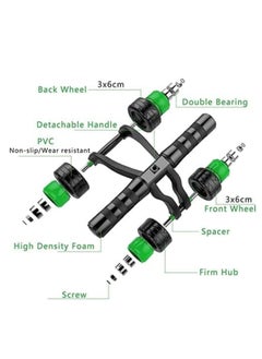 Spall Plastic 4 AB Wheel Roller - Abdominal Fitness Trainer and Stomach Exercise Machine - Workout System - with Knee Protection Pad - Abdomen Muscle Training  - Image 4