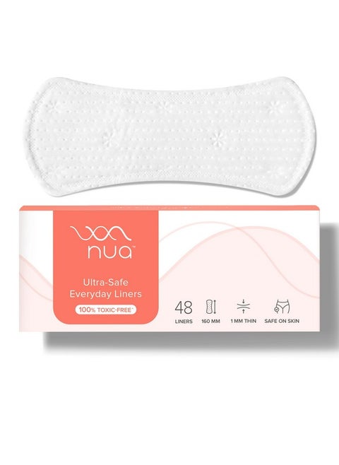 Daily Use Panty Liners For Women | Ultra-Soft & Breathable | Pack Of 48,160Mm | Ideal For Intercourse Discharge, Urinary Incontinence, Tampon & Cup Backup, Non-Period Spotting, & Light Leaks | Keeps Underwear Fresh & Spotless | Thin, Comfortable, & Secure Fit
