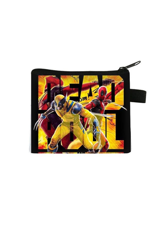 New Deadpool And Wolverine Children's Coin Purse Mini Storage Key Card Holder Large Capacity High-end Bag
