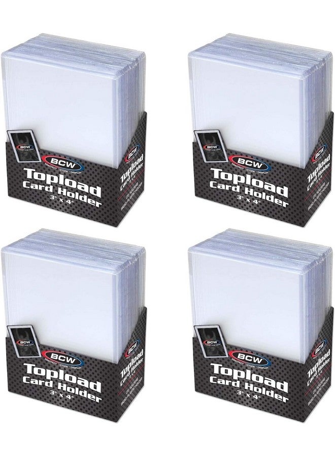 BCW 3x4 Topload Card Holder - Standard - 100ct | Rigid PVC Trading Card Protection for Baseball Cards, Football Cards, and Trading Cards Like Pokémon and MTG | Holds Cards Up to 20pts - Image 1