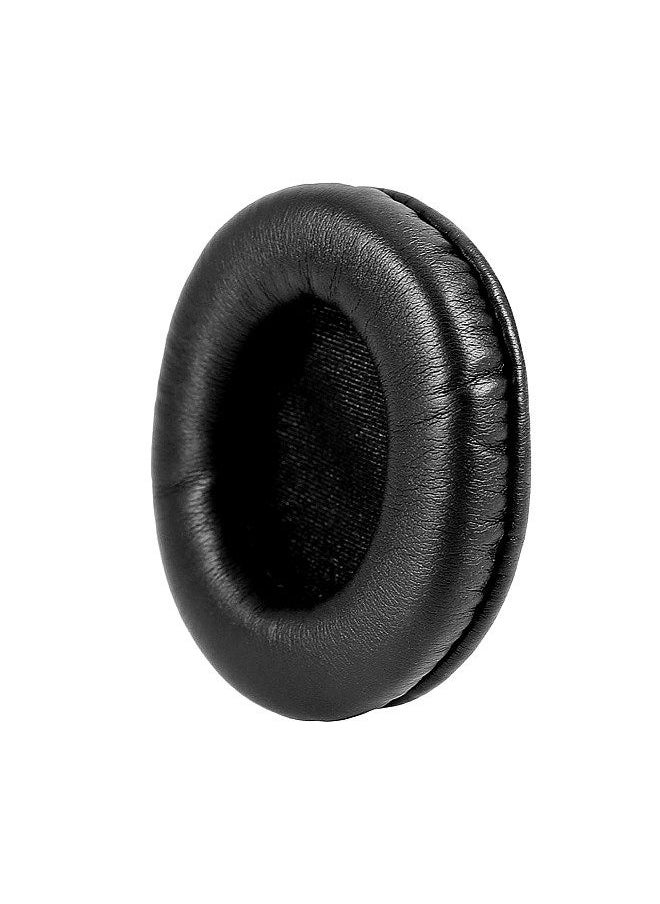 Generic - Replacement Ear Pads PU Leather Ear Cushions Replacement for SONY/Pioneer/Sennheiser/Motorola/Razer/Panasonic/RAPOO Headphone Ear Pads 90mm Black - Image 1