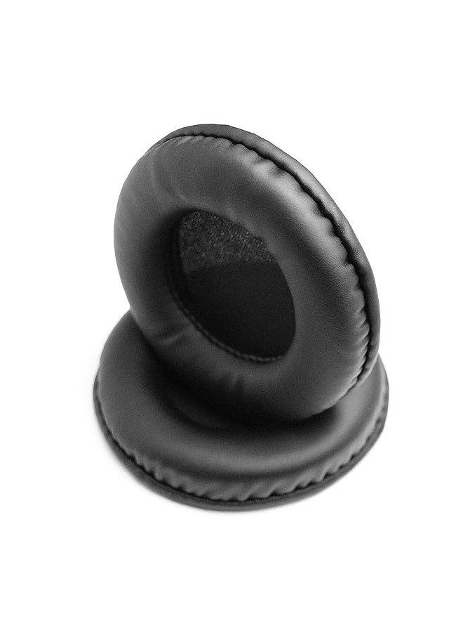 Generic - Replacement Ear Pads PU Leather Ear Cushions Replacement for SONY/Pioneer/Sennheiser/Motorola/Razer/Panasonic/RAPOO Headphone Ear Pads 90mm Black - Image 1