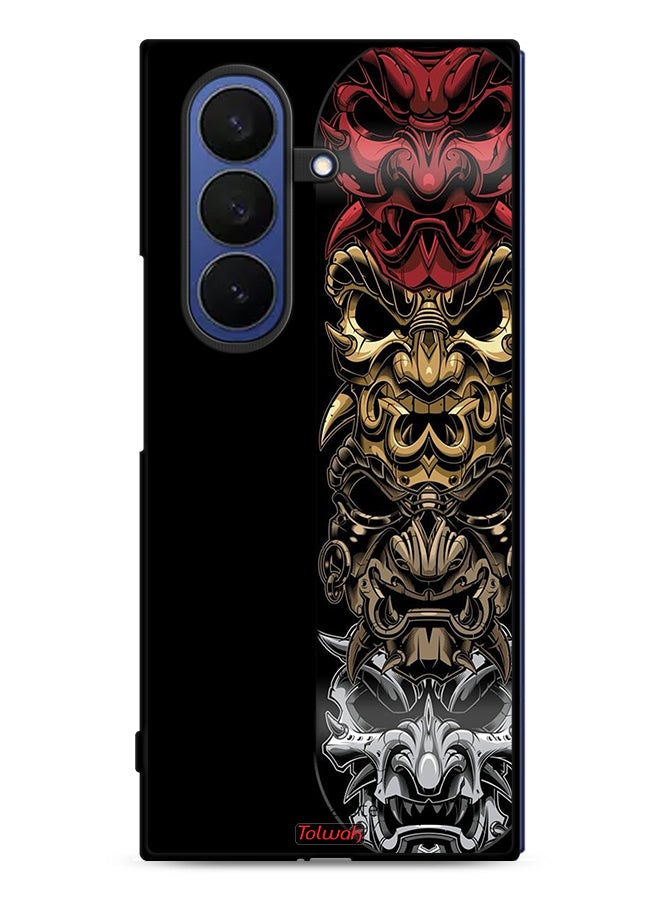 Tolwak Samsung Galaxy Z Fold7 Protective Case Cover Heads Art - Image 1