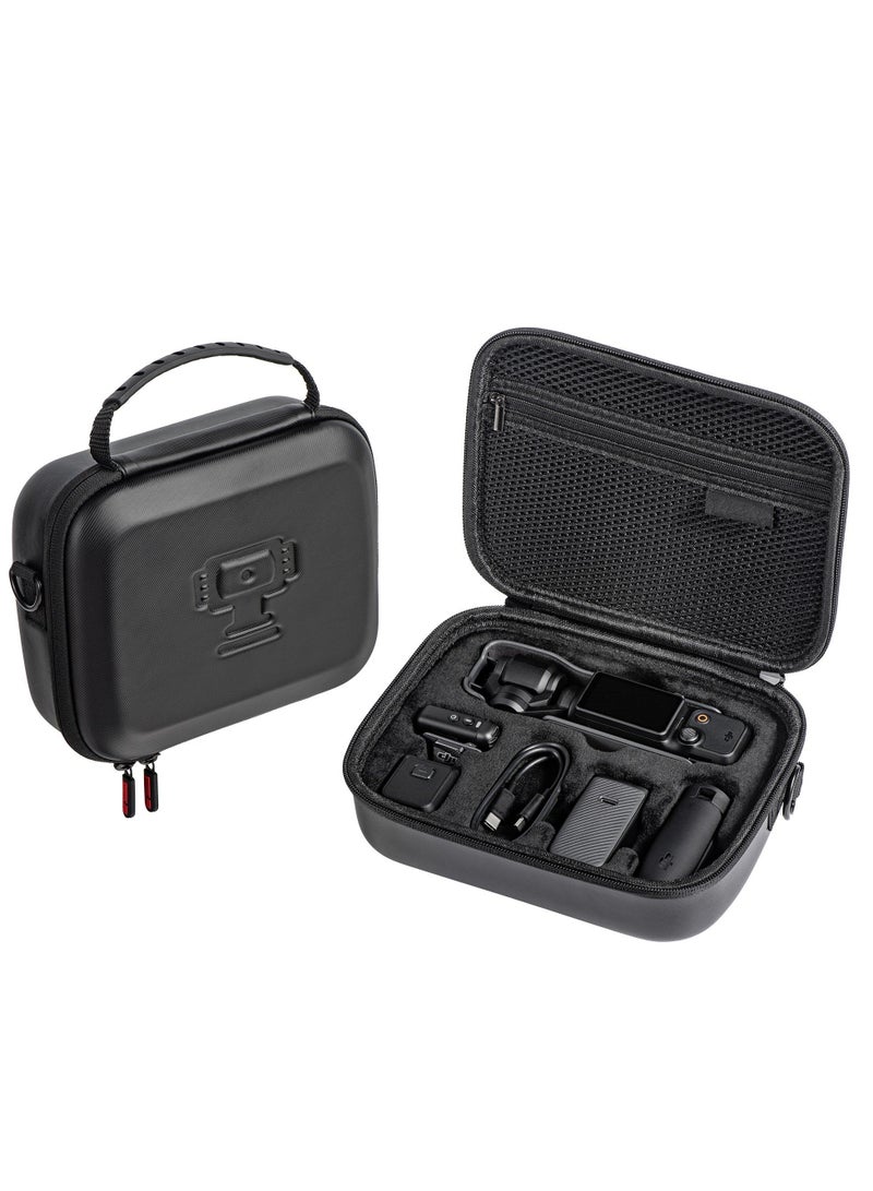 Carrying Case for DJI Osmo Pocket 3, Portable PU Storage Protective Bag for DJI Osmo Pocket 3 Creator Combo Accessories with shoulder straps【Case Only】 - Image 1