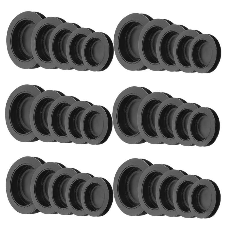 Black Rubber Piggy Bank Stoppers 40Pcs Round Bottom Plugs for Coin Storage Money Boxes Easy Install Clean Size 3 80X3 80X0 60CM - Image 2