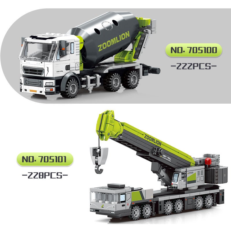 Senbao Compatible With Lego Zoomlian Series 705100-03 Engineering Vehicle Educational Assembled Building Blocks Toys - Image 4