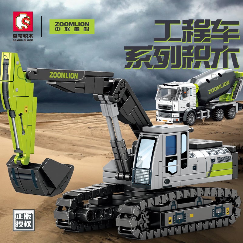 Senbao Compatible With Lego Zoomlian Series 705100-03 Engineering Vehicle Educational Assembled Building Blocks Toys - Image 2