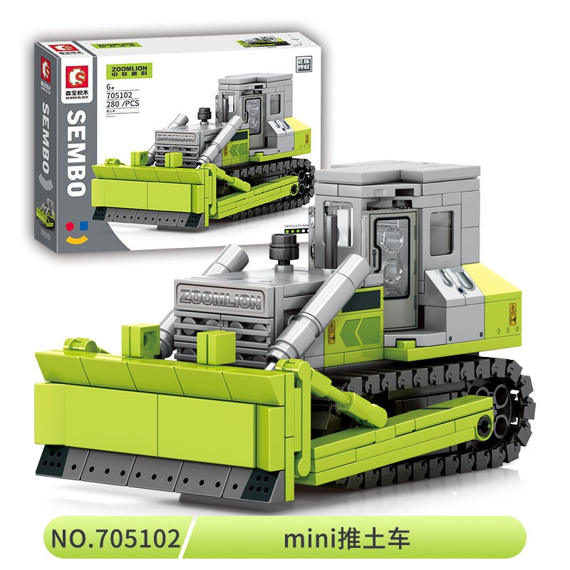 Senbao Compatible With Lego Zoomlian Series 705100-03 Engineering Vehicle Educational Assembled Building Blocks Toys - Image 1