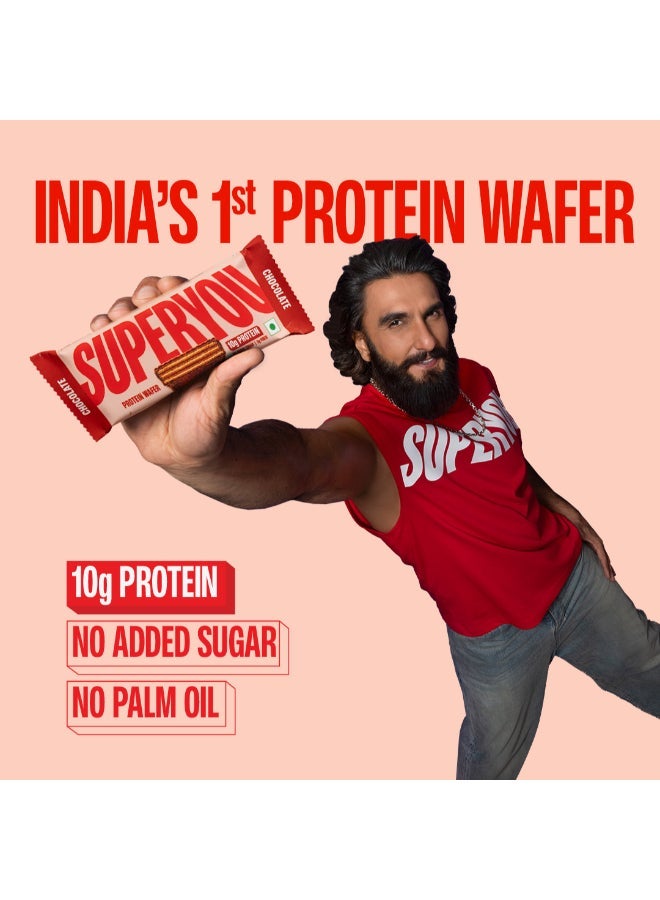 SuperYou Wafer Protein Bar-Chocolate 40G (Pack of 10) - view 4