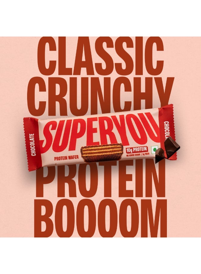 SuperYou Wafer Protein Bar-Chocolate 40G (Pack of 10) - view 5