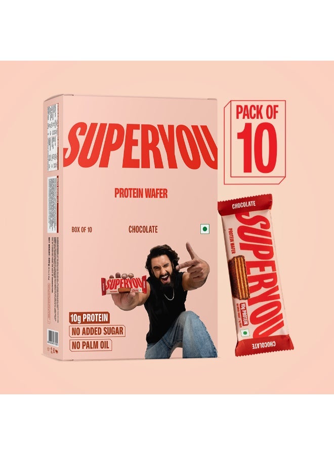 SuperYou Wafer Protein Bar-Chocolate 40G (Pack of 10) - view 3