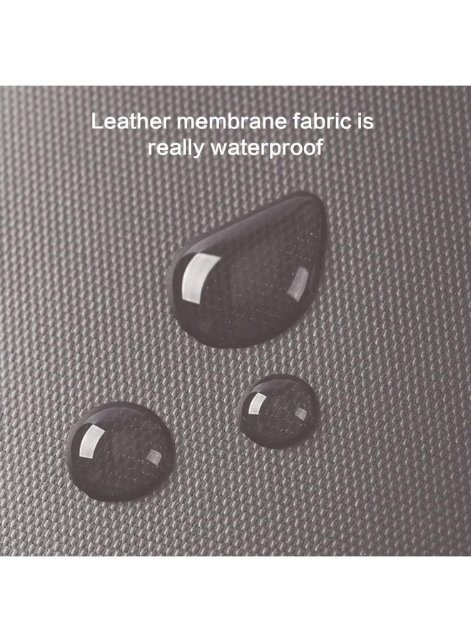 جيه زد اس محفظة جواز سفر JZS RFID، حامل جواز سفر عائلي مقاوم للماء ومنظم وثائق السفر للرجال والنساء، أساسيات السفر للطيران (رمادي) - Image 5