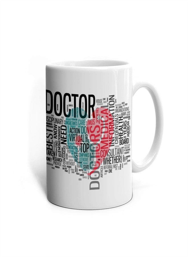 Khakee Doctor Theme Ceramic Coffee Mug (325 ml) - Gift for Doctors