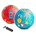 ZOOJOY Pack of 2 Cartoon Playground Balls Balls for Kids 3 85 Rubber Balls for Dodgeball NonSlip Rubber Bouncy Kickball Set Indoor Outdoor Game Toys for Boys Girls with Pump - Image 2