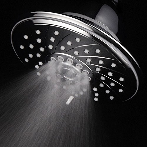 HOTEL SPA - Shower Head High Pressure with Shower Filter - 6 Inch Rain Shower Head - Enriched KDF, Showerhead Filter for Hard Water, 6-Setting, Ultra-Luxury, Showerspa (Chrome) - Image 5