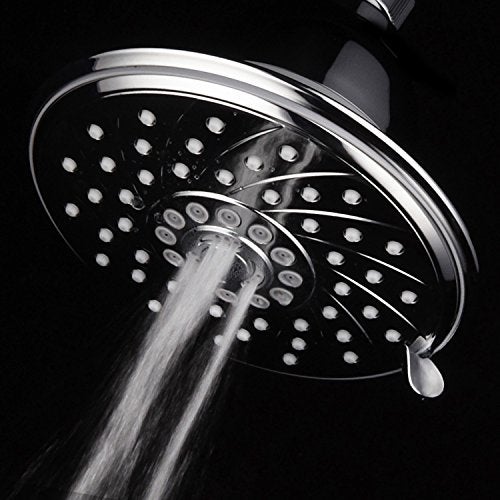 HOTEL SPA - Shower Head High Pressure with Shower Filter - 6 Inch Rain Shower Head - Enriched KDF, Showerhead Filter for Hard Water, 6-Setting, Ultra-Luxury, Showerspa (Chrome) - Image 4