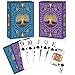 Wkchxd Playing Cards 2 Pack Deck of Cards Large Print Playing Cards Easy to Shuffle Premium Poker Cards for Card Games Family Game Night Table Magic Casino Theme Party Supplies Blue Purple - Image 2