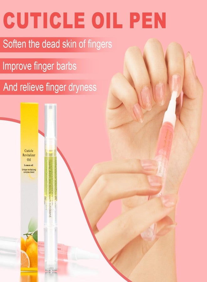 Meschett 3PCS Nail Cuticle Oil Pens with Nail File, Cuticle Oil for Nails from Natural, Nail Oil Cuticle for Cracked and Dry Nail(Lemon & Lily & Cherry Flavor) - Image 4