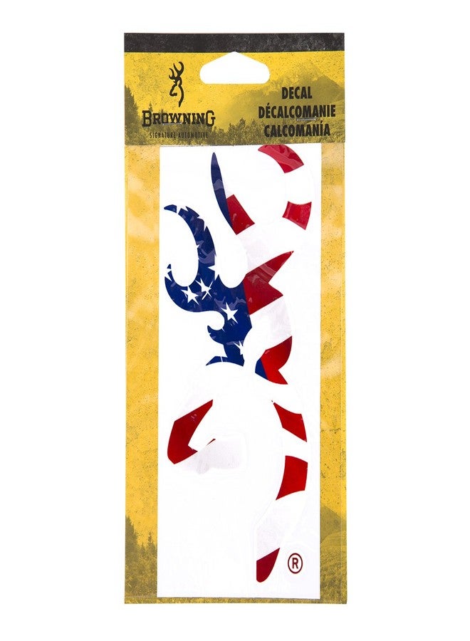 Browning unisex adult Decal, American Flag, 6 Buckmark US - Image 1