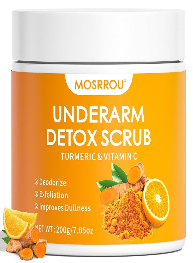 MOSRROU Underarm Detox Scrub for Armpit Detox with Turmeric Vitamin C Armpit Scrub for Odor Control Exfoliating dark underarms Deep Cleanse Dark Spots Even Skin Tone Moisturizes Women Men Whole Body - Image 1