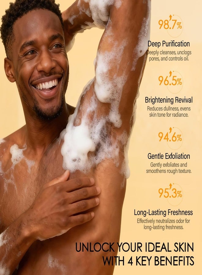 MOSRROU Underarm Detox Scrub for Armpit Detox with Turmeric Vitamin C Armpit Scrub for Odor Control Exfoliating dark underarms Deep Cleanse Dark Spots Even Skin Tone Moisturizes Women Men Whole Body - Image 2