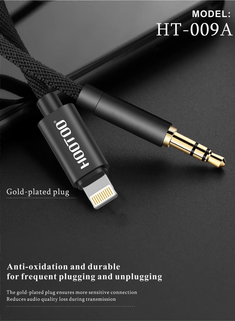 هوتو سلك مسجل ايفون الى Aux اصلي، كيبل توصيل الجوال بمسجل السيارة قوي مصنوع من القماش، نقل واضح لصوت توصيل الجوال بمسجل السيارة قوي مصنوع من القماش، نقل واضح لصوت كيبل مسجل كيبل اوكس كابل صوت كيبل صوت لايفون كابل سماعه ايفون وصلة بمنفذ سماعه لمنفذ ايفون كابل سماعه الراس للهاتف كيبل سماعه كابل سماعات كيبل سماعة سلك اوكس سلك سماعه سلك سماعة سوني سلك سماعه طويل سلك سماعه قيمنق - Image 1