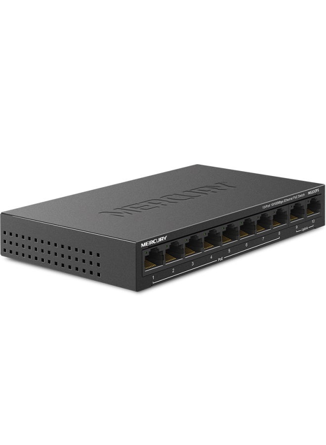 Mercury 10-port 100mbps Dual-port Poe Switch Ms10cps, Security Monitoring, Suitable For Home Network Splitter And Distributor - Image 2